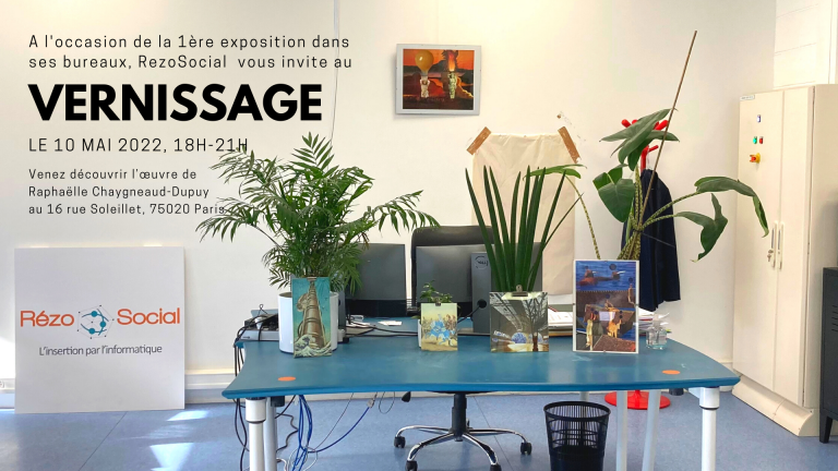 Vernissage de l’expo « Dé-paysages » par Raphaëlle Chaygneaud-Dupuy
